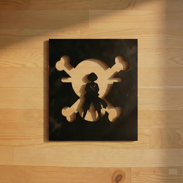 Monkey D. Luffy "Pirate King" Minimalist Wall Decor