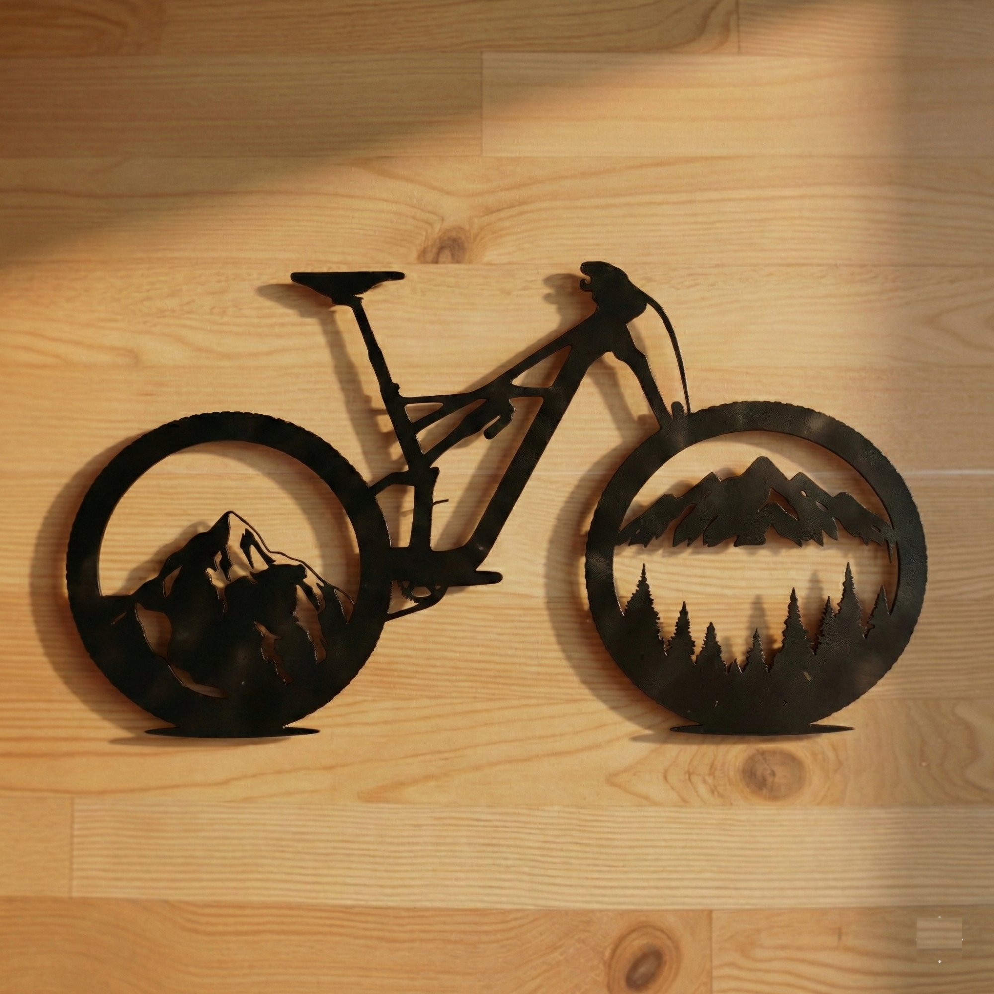 MTB "Alpine Trail" Silhouette Wall Decor