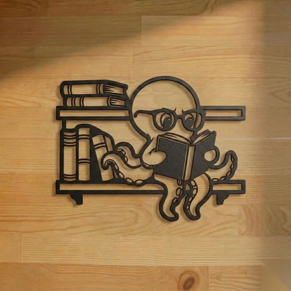 Octo-Librarian Wall Art