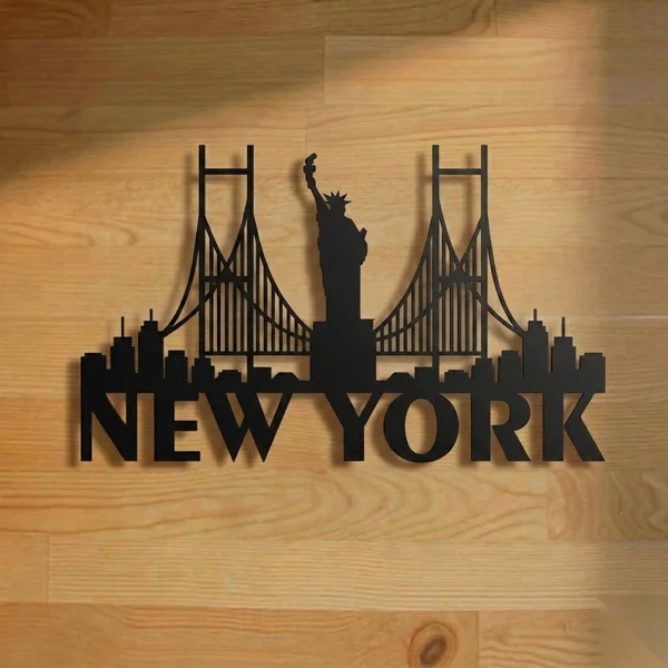 New York Landmark Silhouette