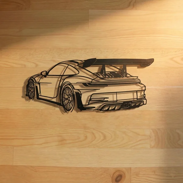 German Sports Car Rear Profile